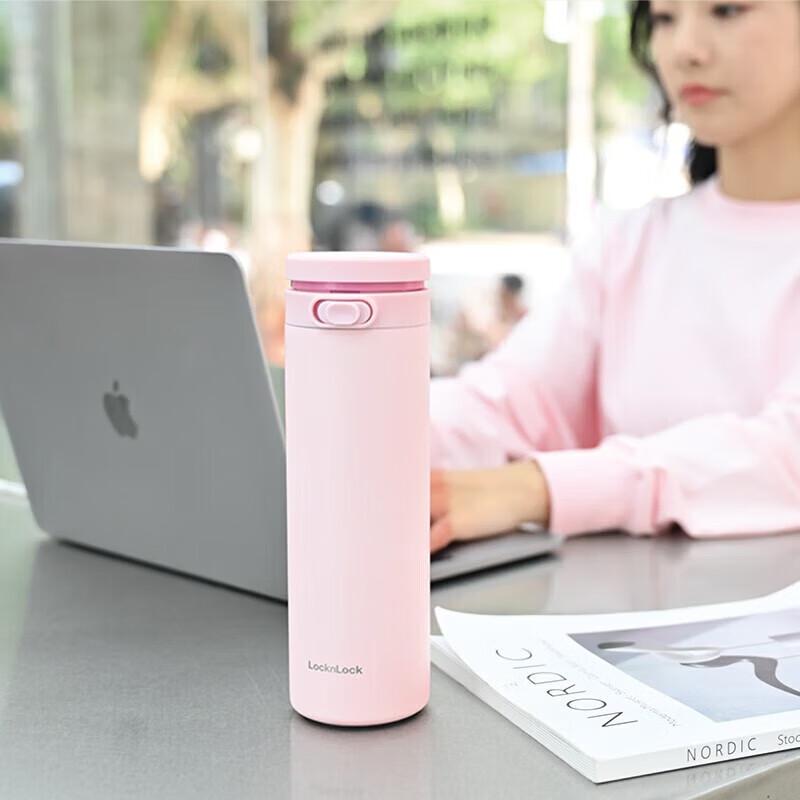 LocknLock Stainless Steel Flip-top Portable Bottle