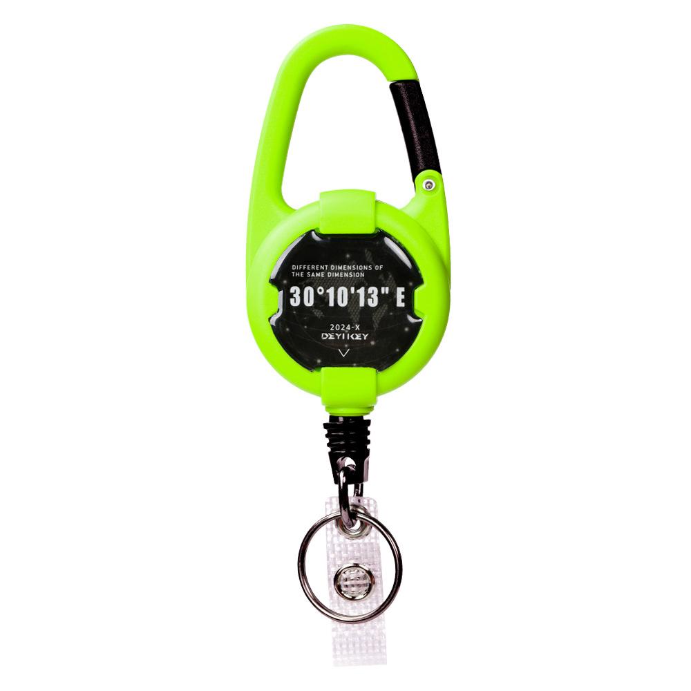 Stretchable Keychain with Elastic Pull Cord  Easy-to-open Snap  Anti-loss Feature  Extended Cord  High Resilience  Easy-to-open Keychain