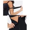 Open Bust Front Zipper Full Body Shaper With Lace Trim