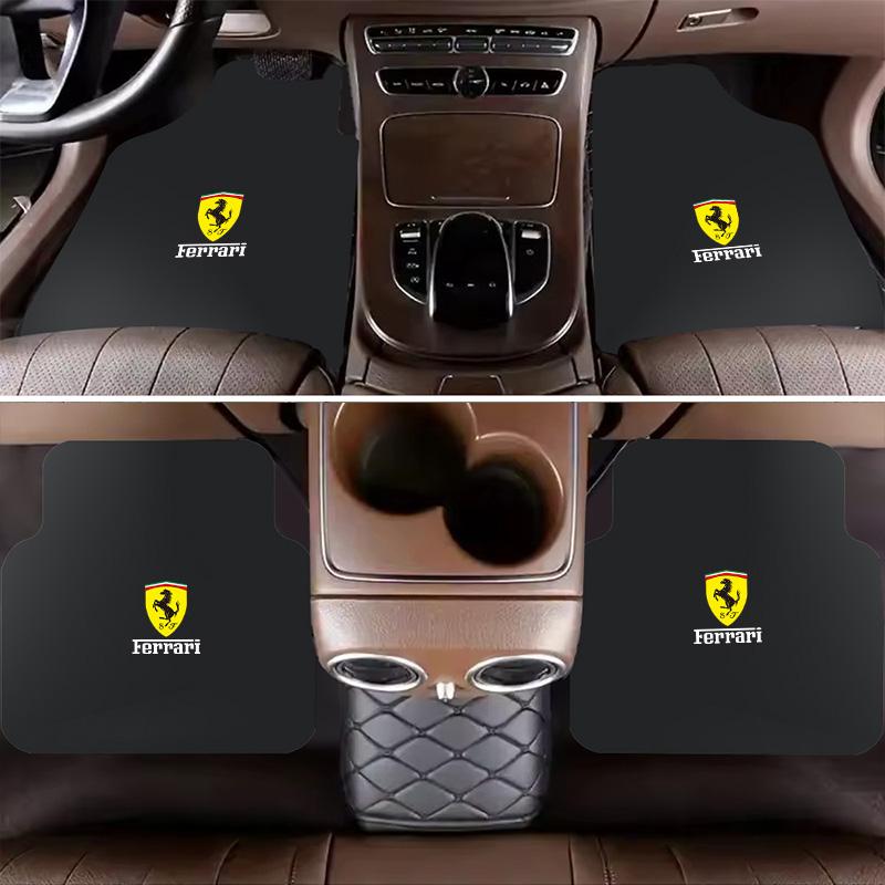 Car Floor Mats Front Rear Carpet Anti-slip Protection Pad For Ferrari 308 GT4 328 GTB GTS F355 Modena F430 458ltalia 488 Tributo
