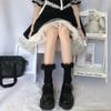 Summer Lace Socks Japanese Lolita Sweet Tube Socks Children's Black Cotton Lolita Calf Socks Tide