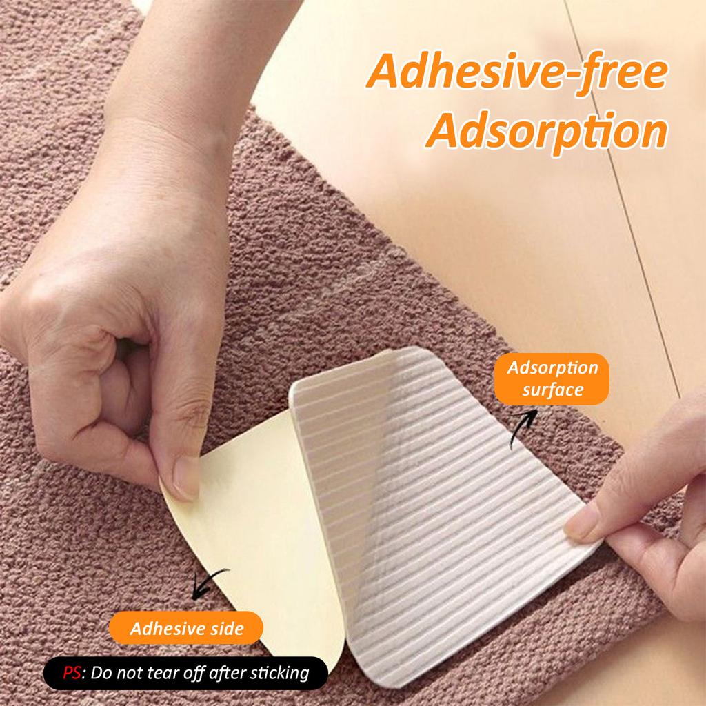 20/4 Stück Rutschfeste Teppichgreifer Anti-Curling Teppichunterlage Greifer Halten Ihren Teppich an Ort und Stelle Machen Ecken Flach und Lassen sich Leicht Abziehen