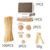 Parrot Chew Stick Natural Wood-Bird Toy with Edible Snack for Small Parrots Cage Decoration Stress Relief
