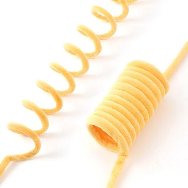 Cat Teaser Cat Toy Plush Ball Pet Spring Rope Scalable Hanging Stretch Kitten Relaxing Interactive Toy Training Pet Supplies