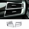For BMW X5 X6 F15 F16 2014-2018 Silver Left And Right Air Outlet Vent Trim 2PCS
