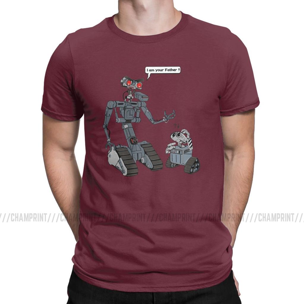 Leisure Related Circuits T Shirts Men T Shirts Short Circuit Johnny 5 80S Retro Robot Movies