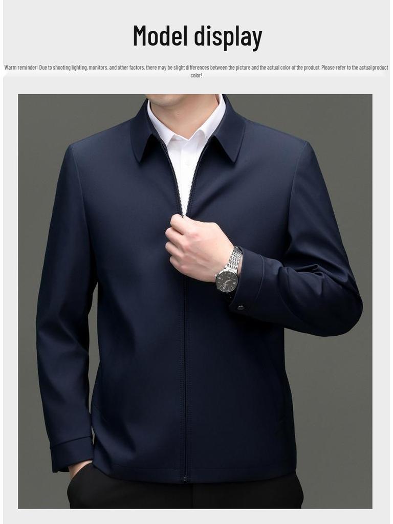 Men's 2025 Autumn/Winter Executive Jacket: Non-Iron, Wrinkle-Resistant Business Casual Outerwear