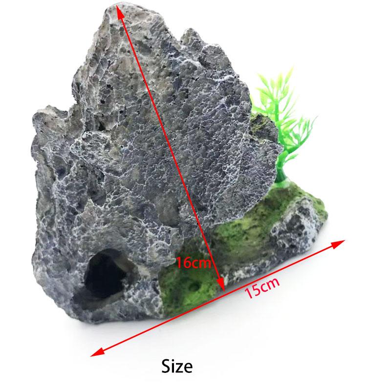 Artificial Aquarium Decorations Rockery Mountain View Rock Cave Stone Tree Fish Tank Ornament Decoration Aquarium Background