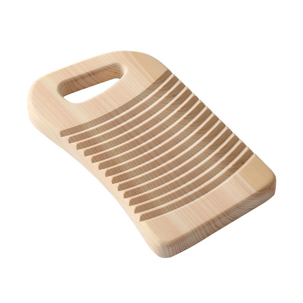 Woodpecker Wooden Hinoki Made In Natural Hinoki Wood Washboard Washboard, Japan, (Small)