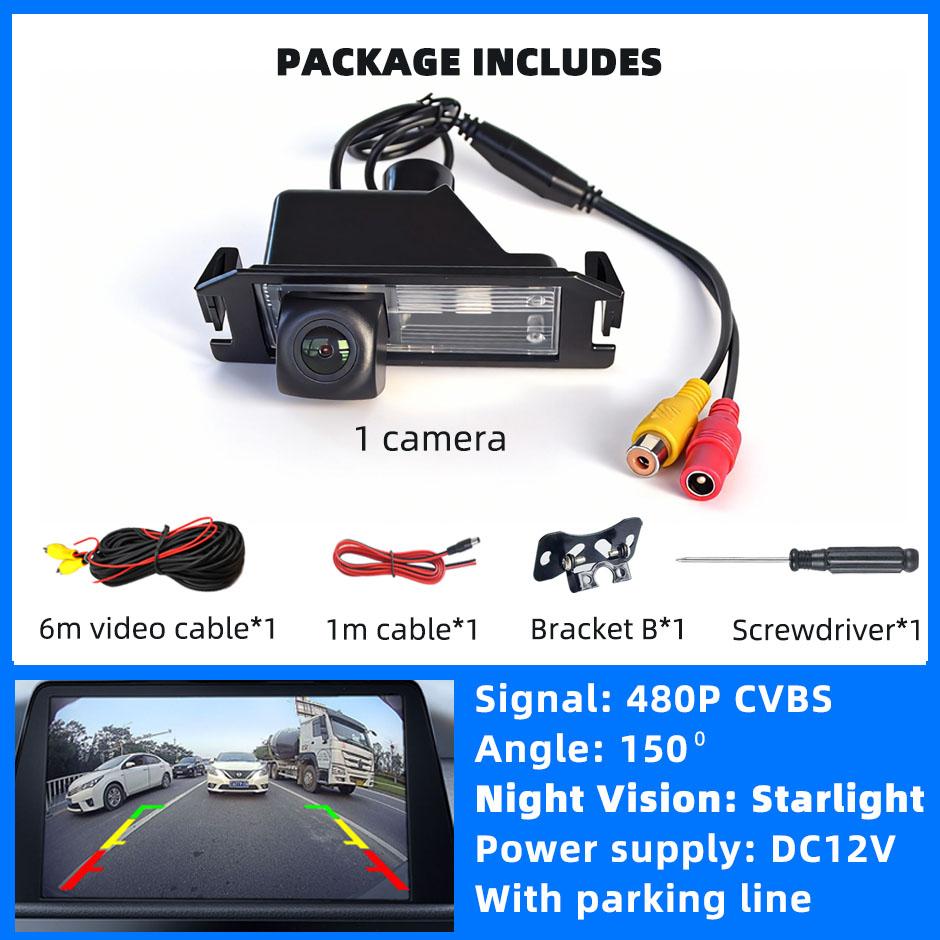 

HD Rear View Backup Camera Reverse CVBS or AHD License Plate Light Fits Hyundai I10 I20 I30 Eon Elantra Genesis for Kia Morning