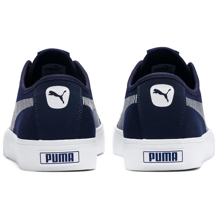 Puma Bari Stylish Retro Low Top Casual Skate Shoes Unisex Navy Blue Men's 369116-03