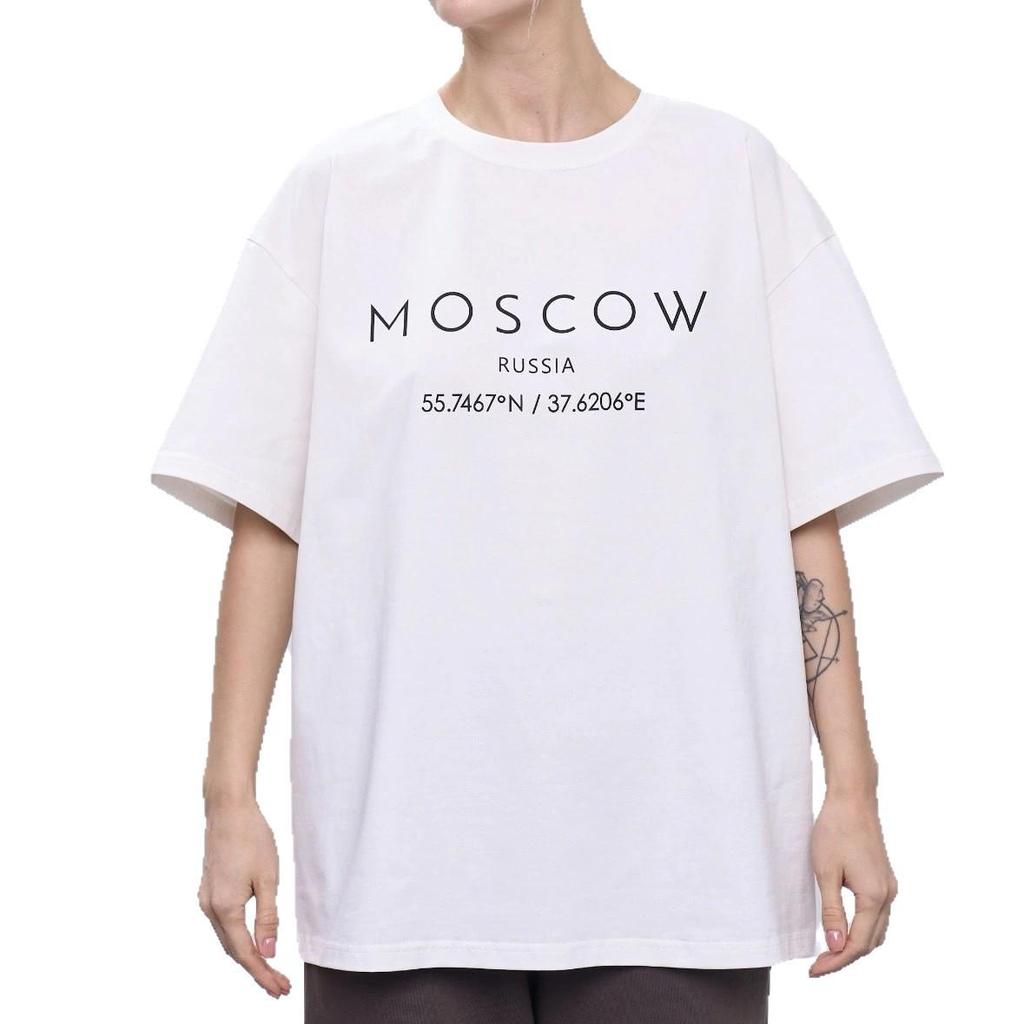 Retro Pure Cotton Short Sleeve Top with Niche American Design & High-End Letter Print