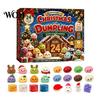 Reusable Christmas Decoration for Home Advent Calendar with 24Pcs Squeeze Dumplings, Soft Sensory Fidget Party Favors Stocking Stuffers Toys