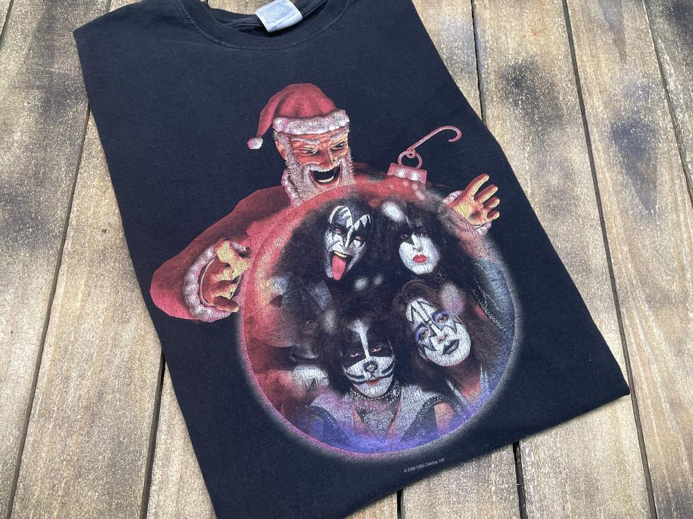 Kissmas Band Christmas Shirt 2025 Gift Fan Full Size BL601 Unisex T-Shirt L