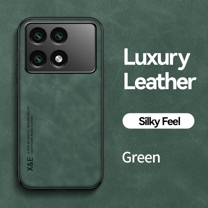 

Роскошный чехол из искусственной кожи KEYSION в стиле ретро для Xiaomi POCO F6, мягкий силиконовый + противоударный чехол для задней панели телефона из поликарбоната для Xiaomi POCO F6 Pro for POCO F6 Pro