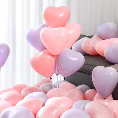 Herzförmiger Ballon Macaron-Farbe Geburtstag Hochzeit Hochzeitsfeier Zubehör Dekoration Geständnis Romantischer Ballon Foto-Requisite