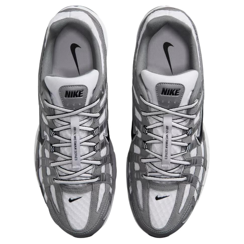 Nike Baskets Unisexe P-6000 Blanc Métallisé Gris Froid Noir IR2004-100