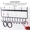 Earrings Display Holder Ear Studs Hanging Rack Large Capacity Jewelry Storage Organizer Rings Jewelries Stand Bracket Home