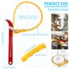 2Pcs Belt Strap Wrench 5.7inch Capacity Belt Type Oil Filter Wrench Universal Portable Strap Wrench for Car PVC Joints