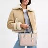 Coach Mollie Brand Logo Detachable Shoulder Strap Coated Canvas Tote Bag Shopping Bag Shoulder Crossbody Handbag 25 Women Tote Sand Chalk CV965-IMXDM