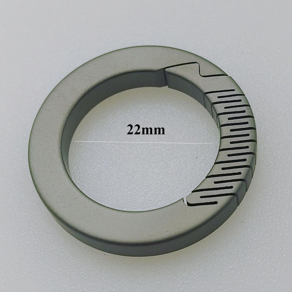 

Titanium Alloy Titanium Alloy KeyRings Super Lightweight Keychains Buckle Male Creativity Gift Silver 22mm
