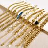 Bracelet Stainless Steel Bracelet Women'S Bracelet Zircon Coarse Chain Jewelry, Accessories