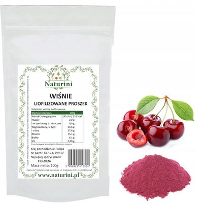 Freeze-dried Cherries Powder Doypack Naturini Delicious 100G