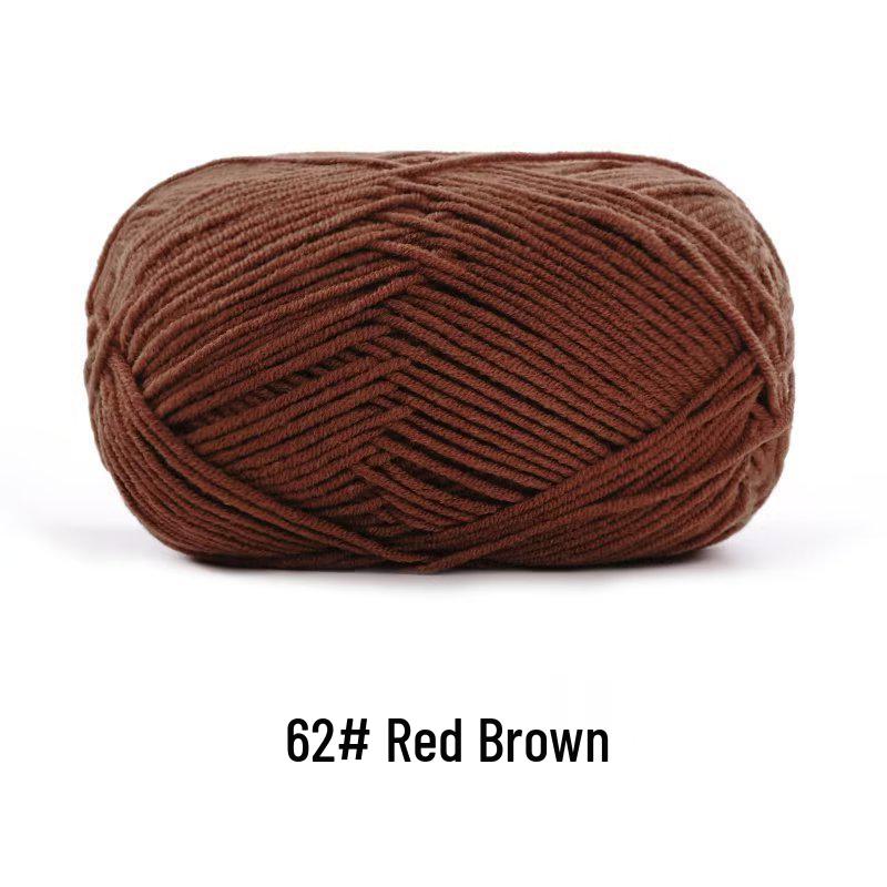 Suhe Meng Xiaoxiao 4-Ply Combed Cotton Milk Yarn for DIY Knitting: Blanket, Hat, Scarf Projects
