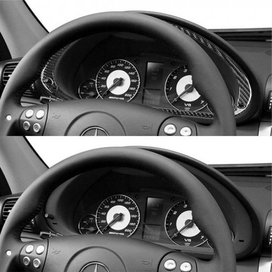 Carbon Fiber Interior Speedometer Cover Trim For Mercedes-Benz W203 Type A