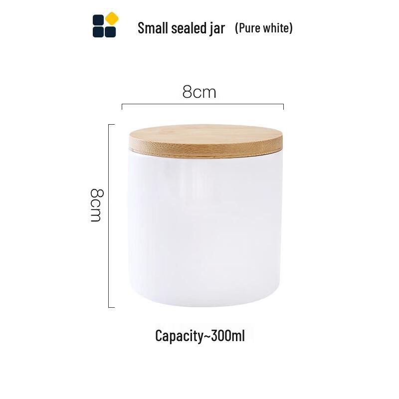 YIXI White Ceramic Kitchen Storage Canister Set