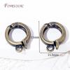 18K Gold Plated Enhancer Bail Clasp,D Shape Openable Pendant Connector For Jewelry Making Findings DIY Bracelet Accessories