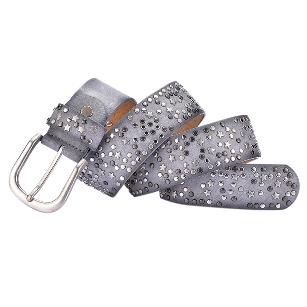 Women Fashion Rivet Design Wide Belt Cool Waist Decoration as Perfect Gift