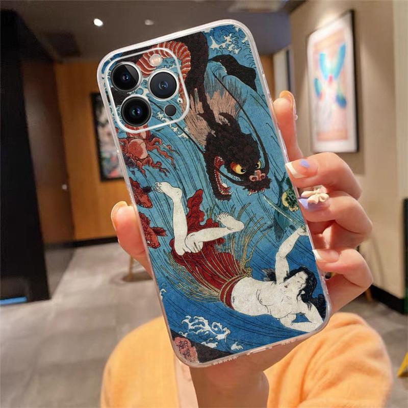Phone Case For iphone 17 Air 17 16 Pro Max 15 14 13 Pro Max 15 16 Pro 15Plus Japanese samurai