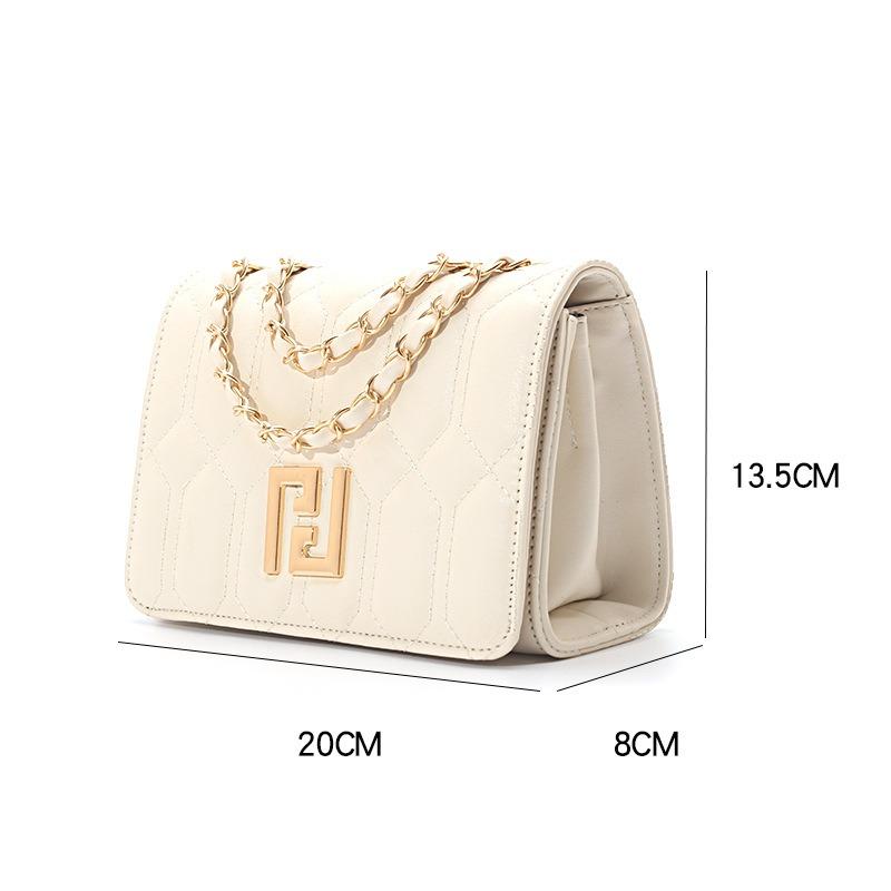 New Chain Messenger Bag Women's Shoulder Armpit Small Bag Fashion Versatile Embroidery Thread Diamond Large Capacity