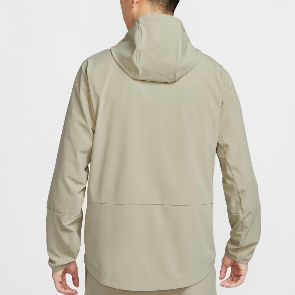 Nike Giacca Uomo Unlimited As M Nk Rpl Jkt Logo con Cappuccio e Zip a Maniche Lunghe Giacca Beige FB7552-251