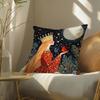 Cute Cartoon Prints For Kids Pillow Case Double-Sided Plush Sofa Cushion Covers Organic Breathable Invisible Zipper