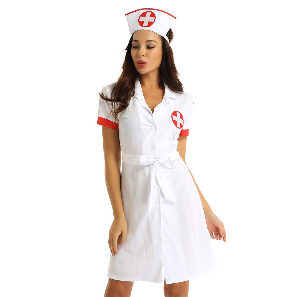 3ks Sexy kostým zdravotní sestry Halloween Cosplay Lingerie Set Oblečení Cosplay Kostým Ženy Sexy Uniforma Tematická Párty