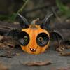 Cute Pumpkinfreak Art Prop Painted Bat Pumpkin Ornaments Halloween Pumpkinfreak Statue  Living Room