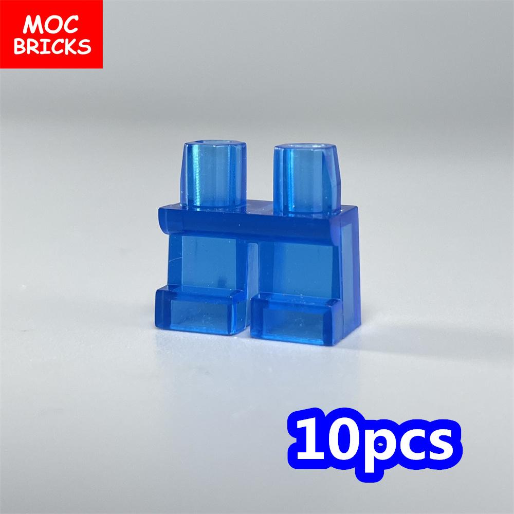 Non-Toxic 10Pcs Moc Bricks Unmovable Short Legs Pants Blank 4Cm Action Figure Body Part Assembles Particles Building Blocks Toys Gifts