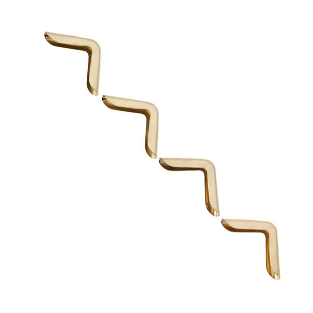 50PCS 15mm Metal Book Corner Protectors 3/5 Inch Gold / Bronze / Yellow Vintage Photo Corner Protector Vintage / Retro Style
