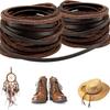 Retro Genuine Leather Cord 3Mm Flat Strand Cow Leather Rope Fit Necklace Bracelets Diy Jewelry Making Accessories