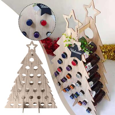 CChristmas Tree-Adult Advent Calendar/Holiday Wine Rack, Wine And  Gifts, Christmas Decorations