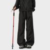 Mens Outdoor Functional Water-Resistant Pleated Loose Straight Leg Hiking Pants Daily Wear