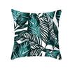 Summer Tropical Plants Cushion Cover Green Leaves Printing Decorative Pillowcase Polyester Tropical Plants Throw Pillow Case