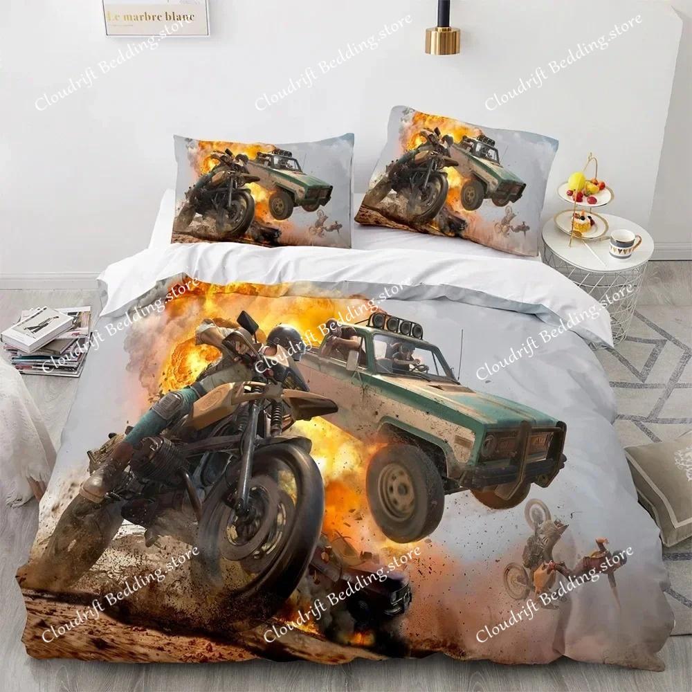Game PUBG Bedding Set Single Twin Full Queen King Size Bed Set Aldult Kid Bedroom 3D Print Duvetcover Sets for Men Women