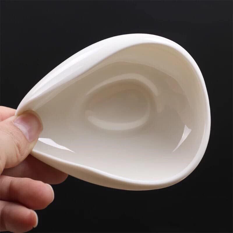 Ceramic Coffee Bean Dosing Cup with Anti-Static Spray Bottle Tea Leaves Measuring Tray Barista Scoops Set for Precision Brewing