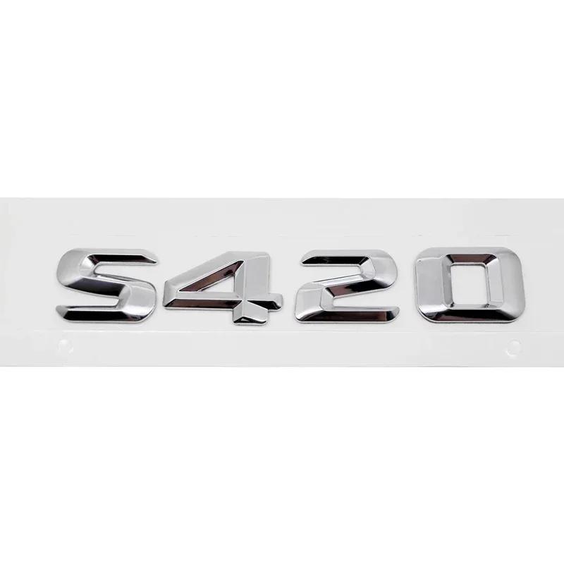 adrjhr1 For Mercedes Benz Modified 3D Car Letter Sticker Rear Trunk Tail Decorative Badge Emblem for Mercedes Benz S400 S420 S430 S450 S