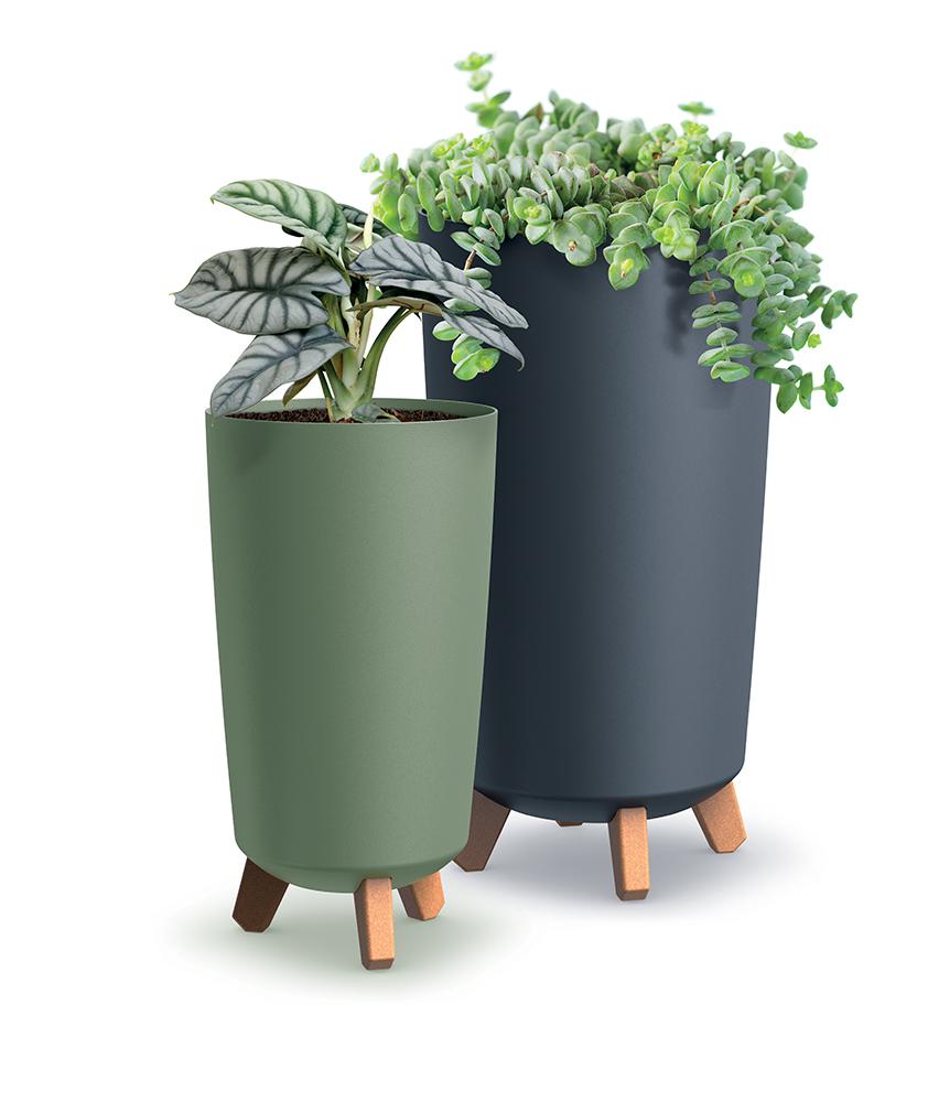 GRACIA TUBUS SLIM DGTL200 Flowerpot On Legs | Light Gray