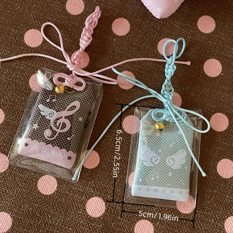 Blue Star Angel Wings Pink Brown Musical Note Amulet Pendant Bag Decoration Pendant