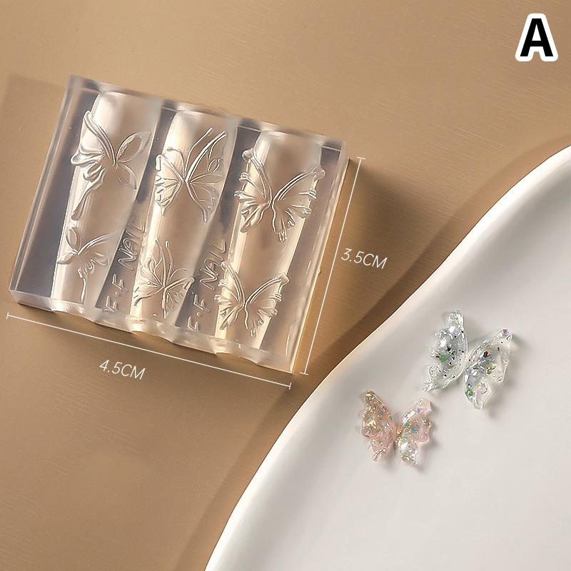 

1шт. Рельефная бабочка 3D форма силиконовая форма для дизайна ногтей украшения для ногтей шаблоны для дизайна ногтей бант форма для ногтей A